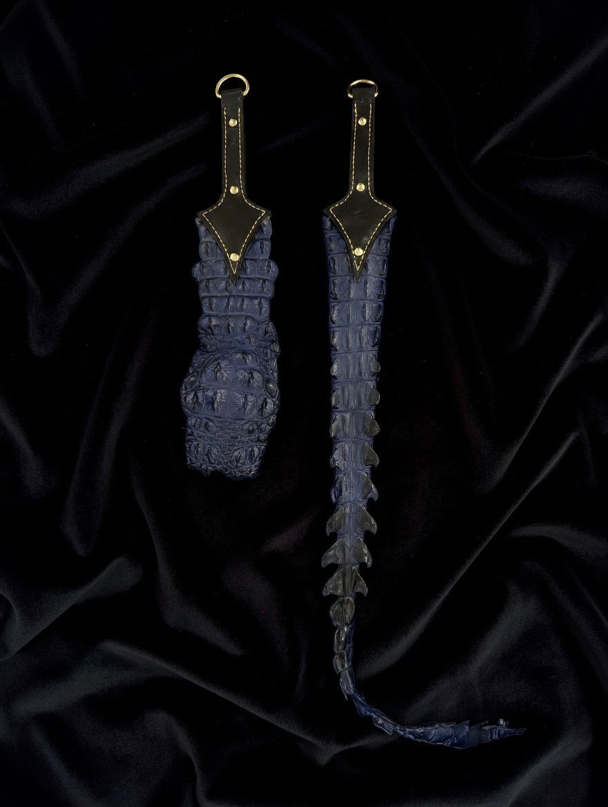 Crocodile Backstrap Paddle/Whip Set