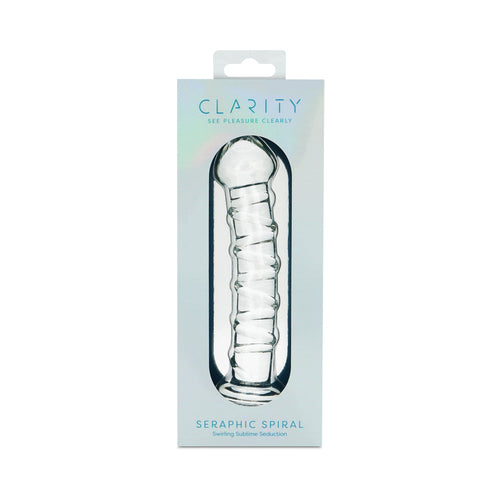 Clarity Seraphic Spiral Glass Dildo
