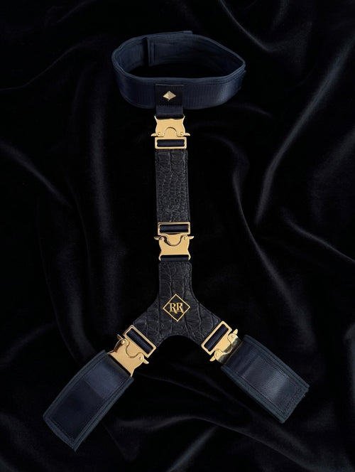 Crocodile Leather Spreader Bar